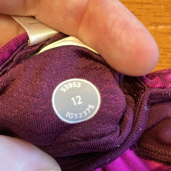 ivivva by Lululemon Girls Size 12 Rhythmic Tights Full Length Leggings Plaid - Picture 11 of 14